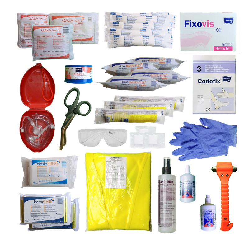 Apteczka samochodowa z wyposażeniem - obrazek 3
